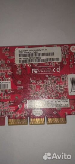 Видеокарта palit FX5500 agp8x 128 MB