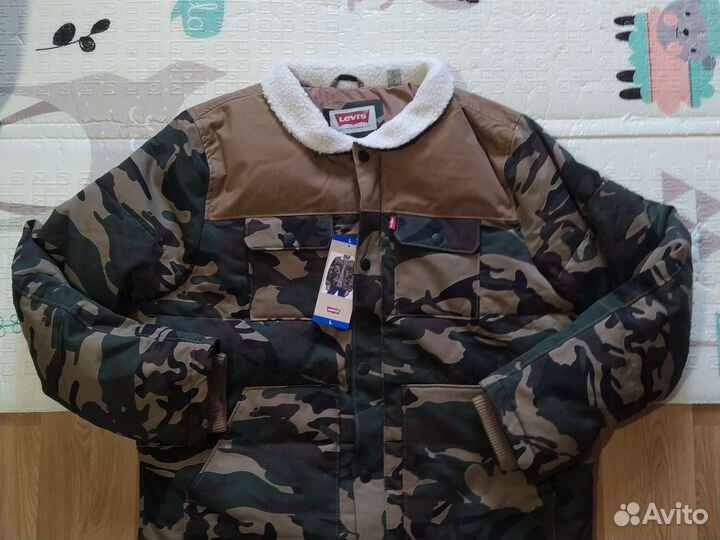 Оригинальная Куртка Levis Camo Sherpa US L