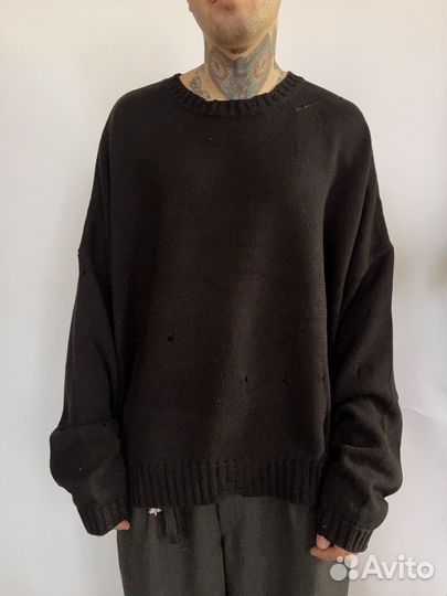 Свитер оверсайз крупной вязки