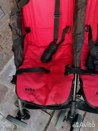 Коляска-трость chicco для двойняшек