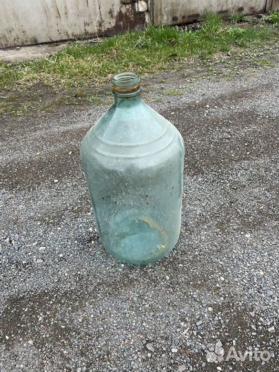 Бутыль стеклянный