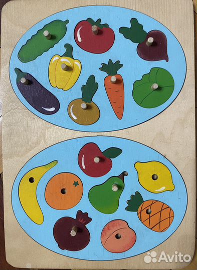 Монтессори пазлы развивающие игрушки 5 шт