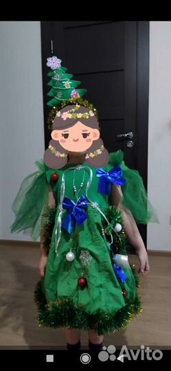 Новогодний костюм для девочки Елочка