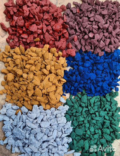 Цветной щебень