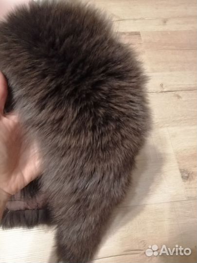 Воротник из песца с манжетами