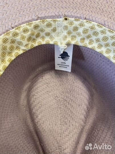 Шляпа федора солома