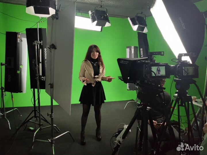 Аренда хромакейной вебинарной студии. Трансляции