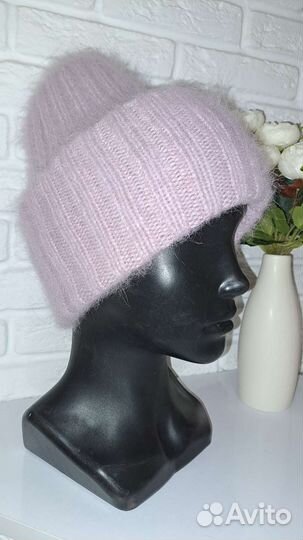 Шапка бини из пуха норки