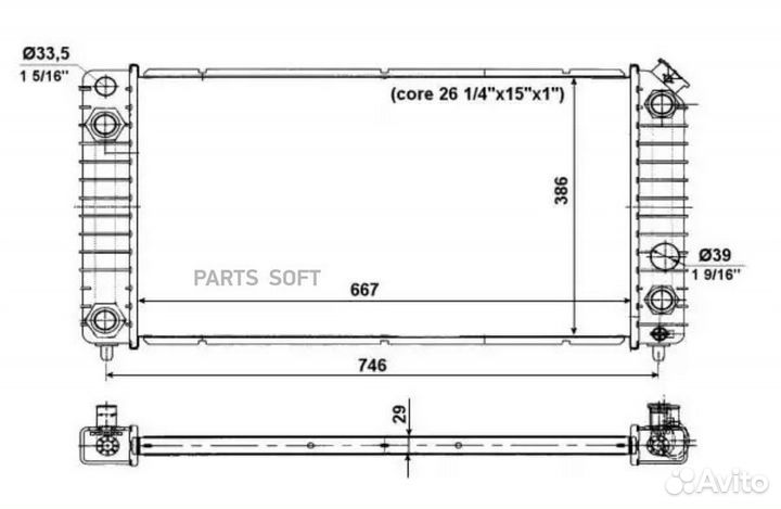 NRF 56011 Радиаторы системы охлаждения двигателей