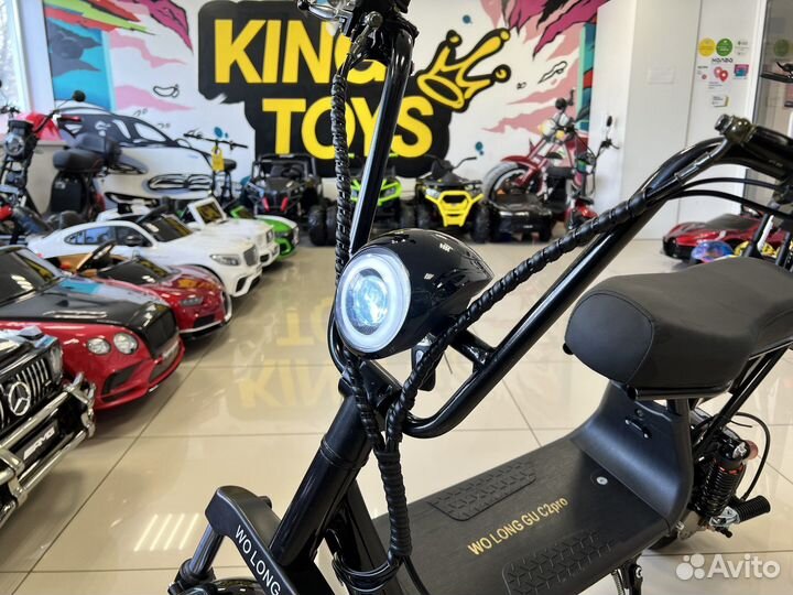 Электроскутер Wolong C2 PRO 1000W 48V 20Ah NEW