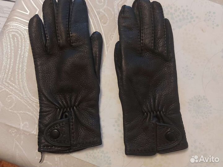Перчатки женские кожаные