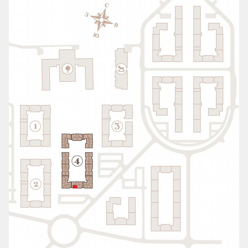 2-к. квартира, 57,2 м², 4/4 эт.