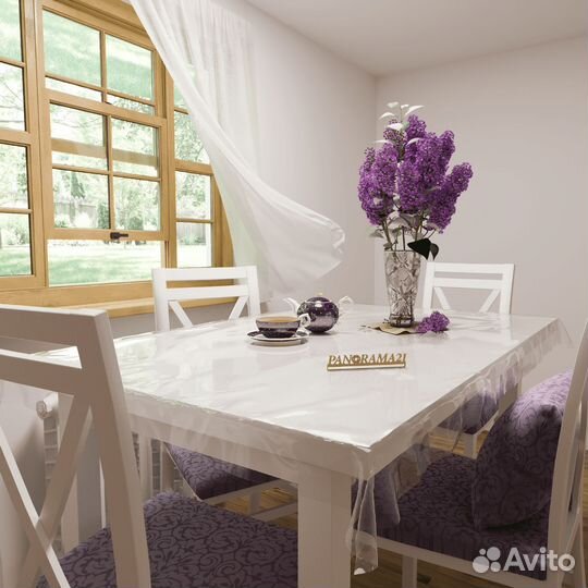 Силиконовая скатерть гибкое стекло на стол