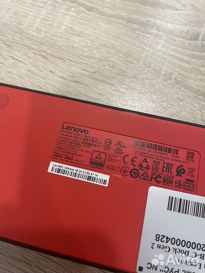 Док станция Lenovo ThinkPad USB-C Gen2