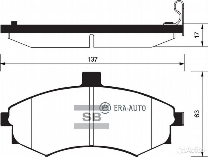 Sangsin brake SP1152 Колодки торм.пер