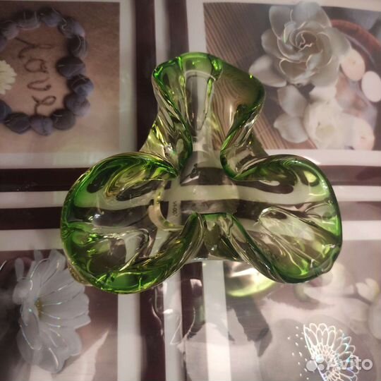 Пепельницы цветное гутное стекло СССР