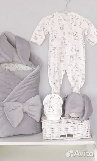 Конверт комплект на выписку из роддома