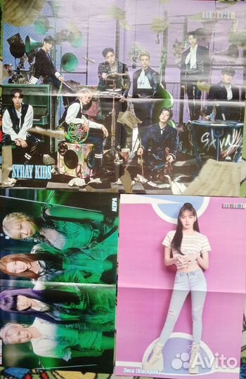 Плакаты K-pop, nirvana, очень странные дела