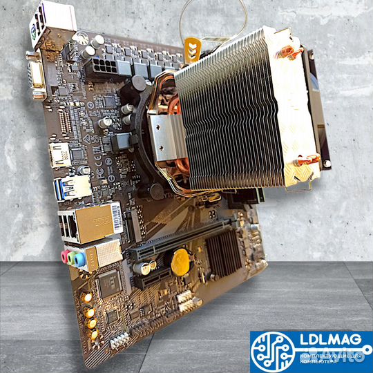 Комплект core i3 12100f+H610M+DDR4 16GB+кулер