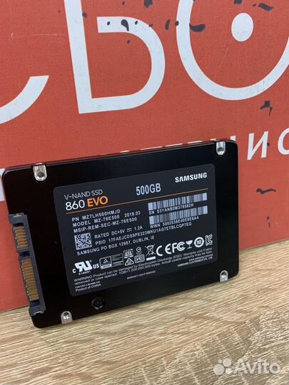 SSD диск Samsung V-nand SSD 860 EVO 500 Gb
