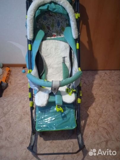 Детские санки коляска ника