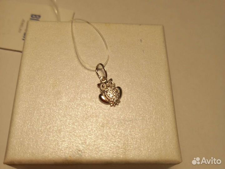 Подвеска серебро сова.Новая