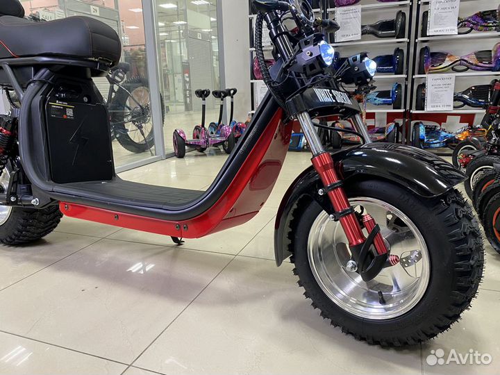 Электроскутер Citycoco White Siberia PRO 2500W