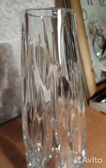 Хрустальная ваза д/цветов.18 см. 60-е гг