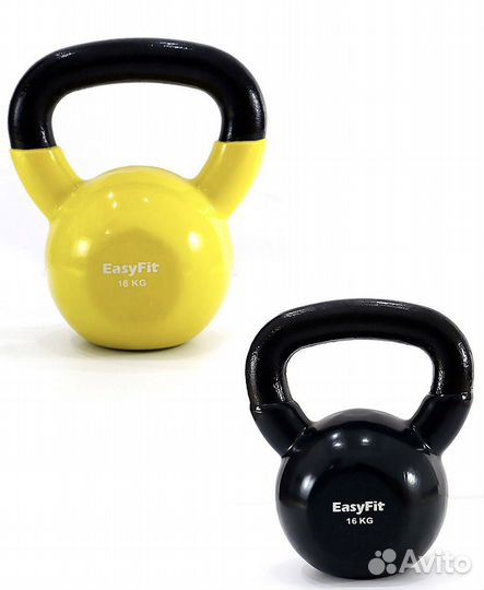 Гиря обрезиненная 4кг 6кг 8кг 10кг 12кг 14кг 16кг