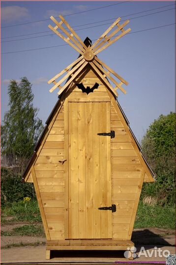 Дачный туалет деревянный ACC335