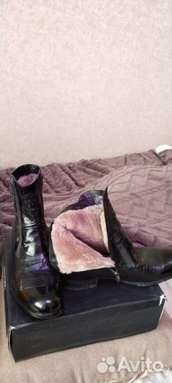 Сапоги мужские кожаные