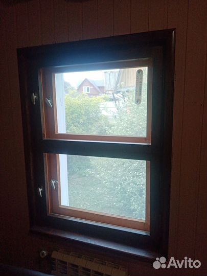 Деревянные окна со стеклопакетом бу