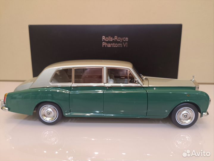 Rolls-Royce Phantom VI(68-90г) Зел.-Сереб 1:18