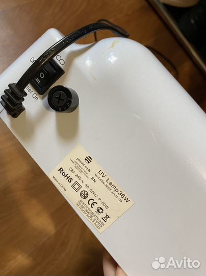 Уф лампа для ногтей 36w с таймером