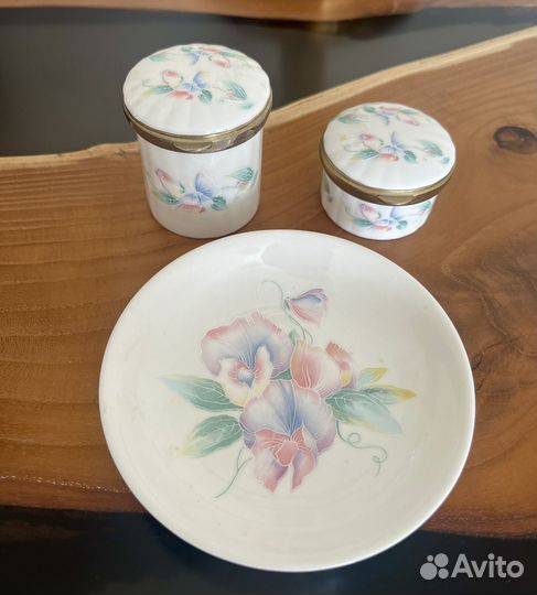 Английский фарфор шкатулки блюдце для колец