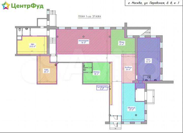 Площадь, 30 м² под Аптеку
