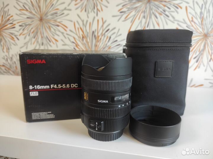 Объектив Sigma 8-16 f 4.5-5.6 для Canon