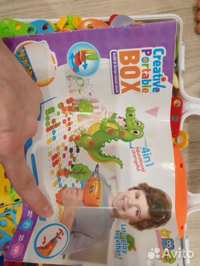 Конструктор-мозаика с дрелью Creative Portable Box