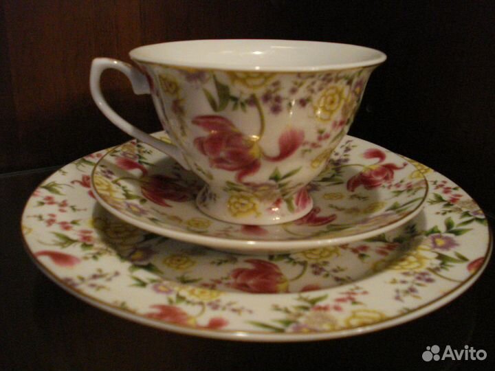 Лимонница и десертный набор фарфор (новые)