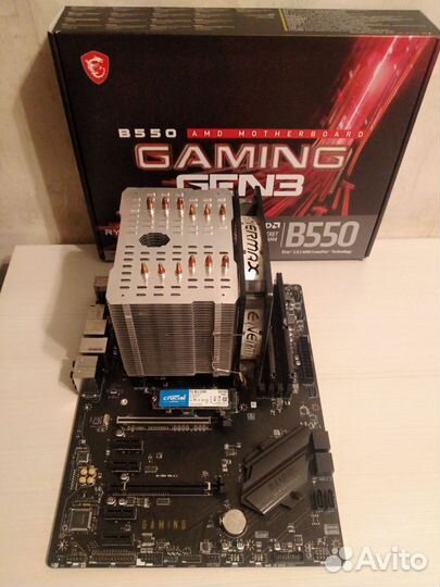 Новый комп MSI B550 ryzen 7 5800x 32gb 3600mhz