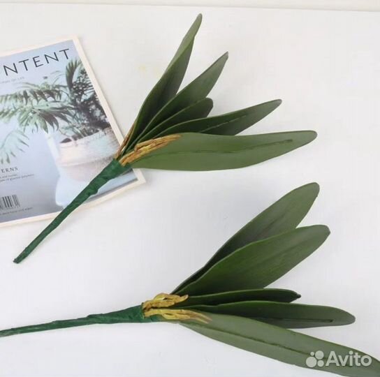 Листья орхидеи искусственные для декора оптом