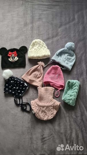 Шапки, манижки для девочки