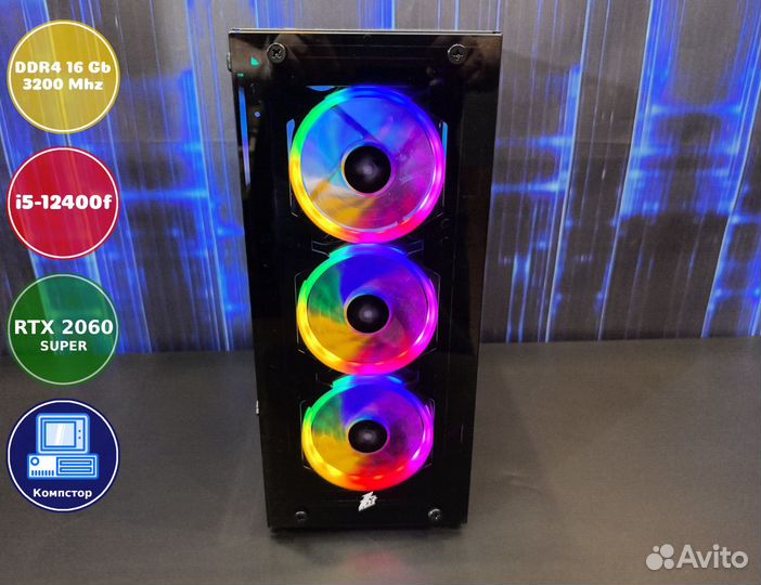 Игровой компьютер i5-RTX2060SUP-16DDR4-FSQ4537-H610