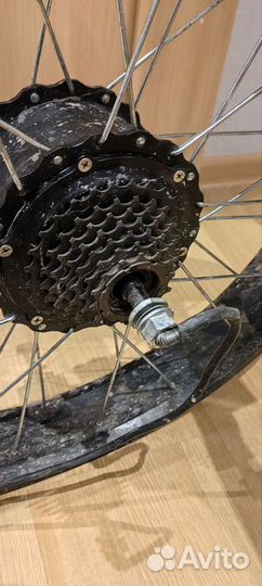 Мотор колесо для фэтбайка на запчасти