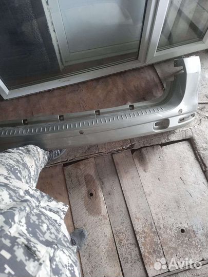 Задний бампер на ларгус