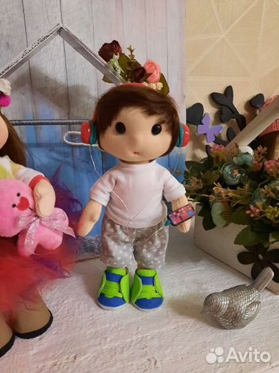 Текстильная кукла мальчик Кирилл