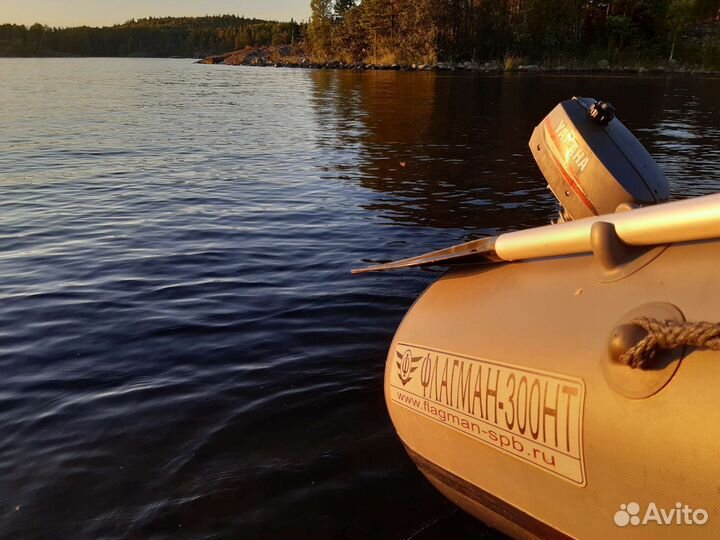 Продам Yamaha 2 и пвх лодку Флагман 300нт
