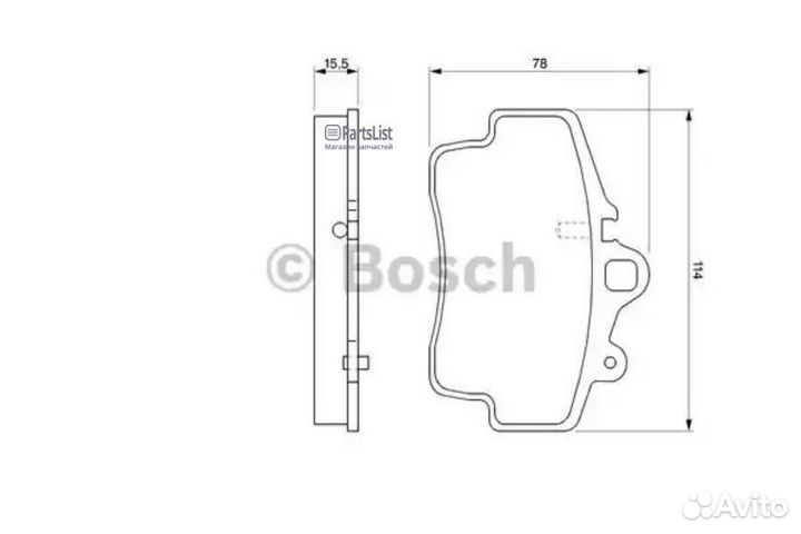 Колодки торм.пер. porsche Boxster/Cayman (986/987) 2.5-2.9 96-11 Москва 0986424570