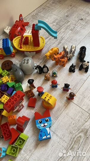 Пакет лего дупло зоопарк, поезд, животные