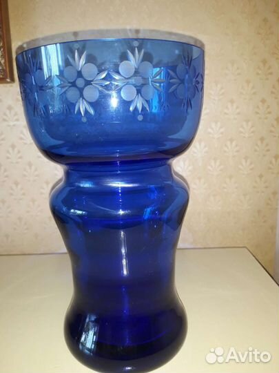 Вазы и кувшин, цветное стекло, винтаж, СССР